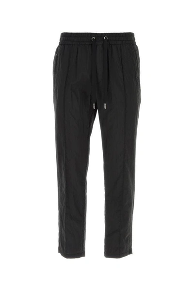 Shop Dolce & Gabbana Man Black Nylon Pant