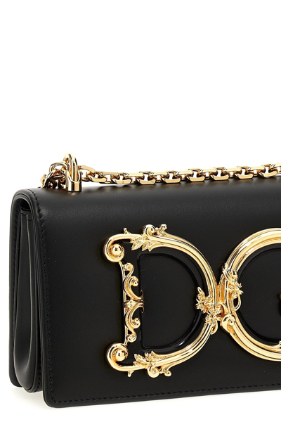 Shop Dolce & Gabbana Women Dg Smartphone Holder In Black
