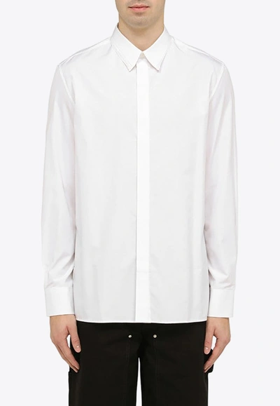 Shop Givenchy Basic Poplin Shirt In White
