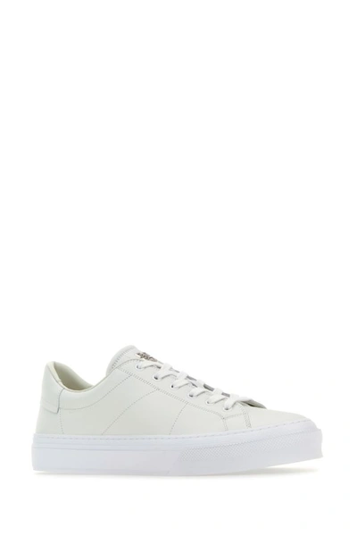 Shop Givenchy Man White Leather City Sport Sneakers