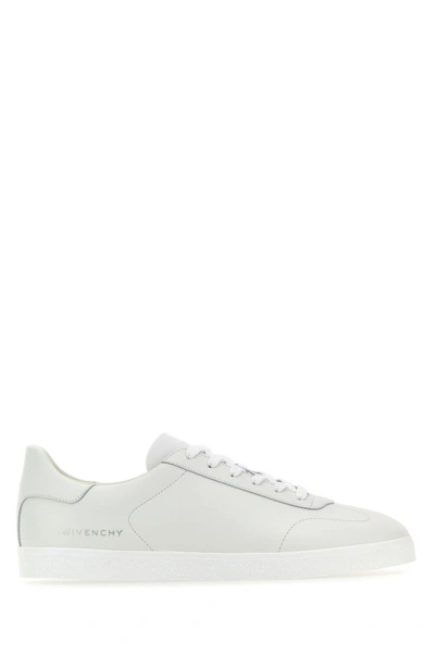 Shop Givenchy Man White Leather Town Sneakers