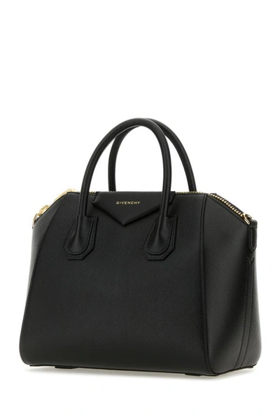 Shop Givenchy Woman Black Leather Small Antigona Handbag