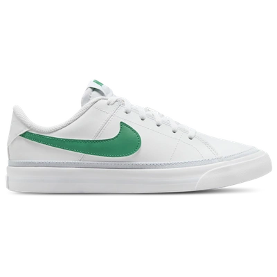 Shop Nike Girls  Court Legacy In White/green