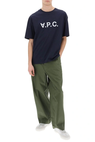 Shop Apc A.p.c. River T Shirt With Flocked Logo