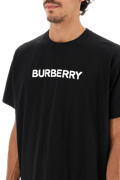 Shop Burberry Harriston Replen T Shirt With Logo Print