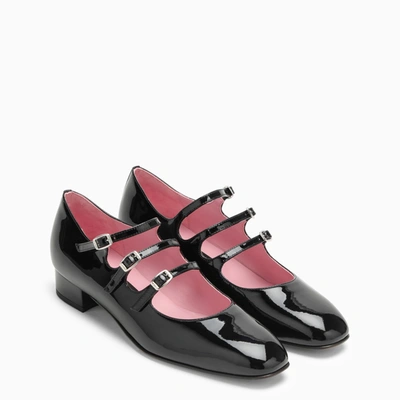 Shop Carel Paris Ariana Black Patent Leather Ballerinas