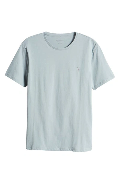 Shop Allsaints Brace Tonic Slim Fit Cotton T-shirt In Cerulean Blue