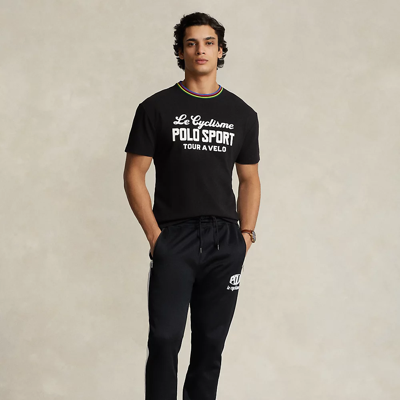 Shop Ralph Lauren Classic Fit Polo Sport Mesh T-shirt In Polo Black