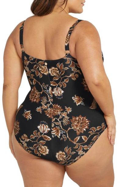 Shop Artesands Chantique Hayes Underwire One-piece Swimsuit In Black