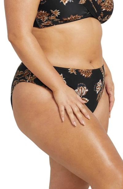 Artesands Chantique Monet Curve Bikini Bottoms In Black