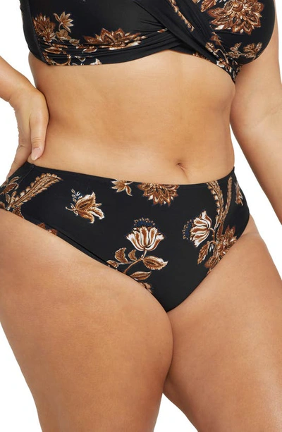 Artesands Chantique Monet Curve Bikini Bottoms In Black