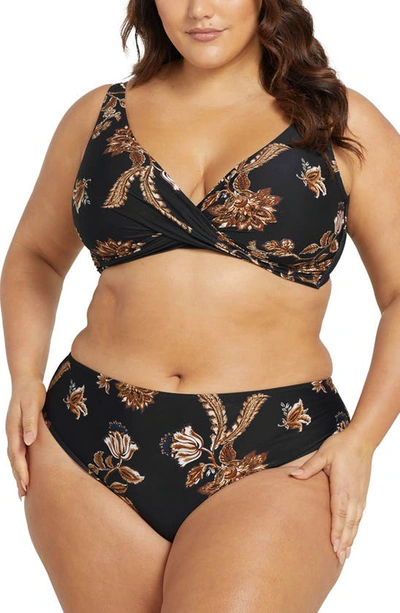 Artesands Chantique Monet Curve Bikini Bottoms In Black