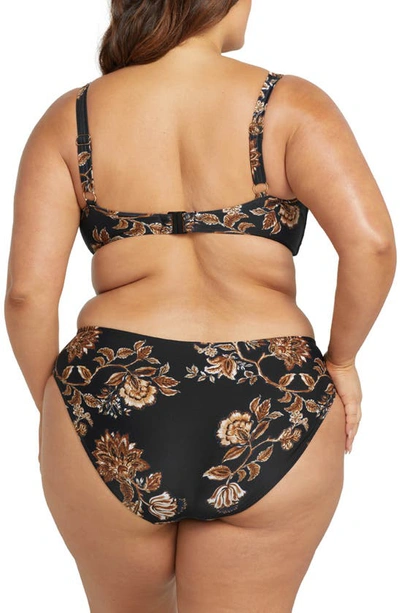 Artesands Chantique Monet Curve Bikini Bottoms In Black