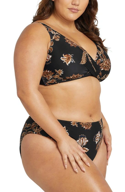 Artesands Chantique Monet Curve Bikini Bottoms In Black