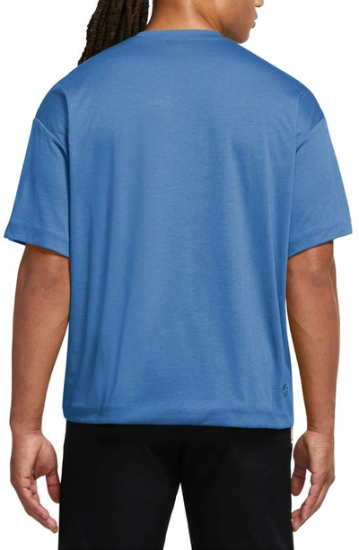 Shop Nike Sportswear Tech Pack Dri-fit Oversize Pocket T-shirt In Star Blue/ Black/ Star Blue