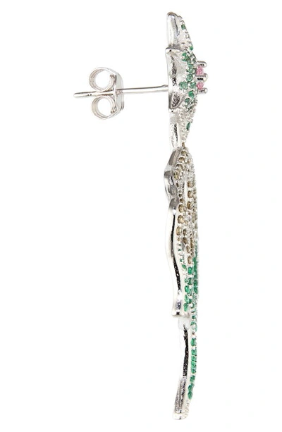 Shop Collina Strada Sprouting Star Drop Earrings In Emerald