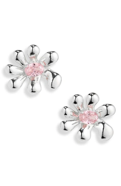 Shop Collina Strada Squashed Blossom Earrings In Light Rose