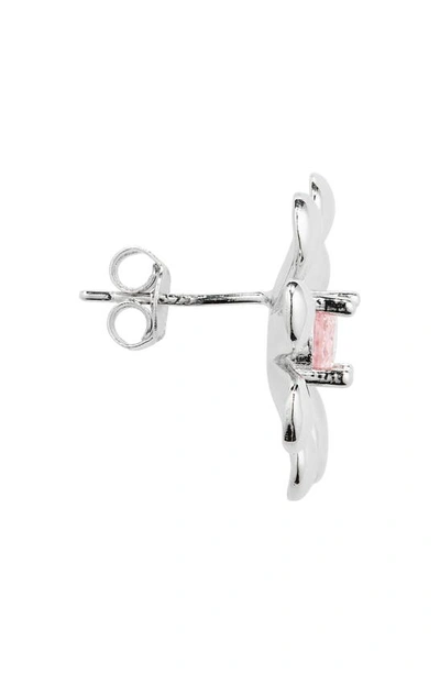Shop Collina Strada Squashed Blossom Earrings In Light Rose