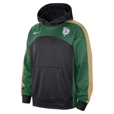 Shop Nike Black/kelly Green Boston Celtics Authentic Starting Five Force Performance Pullover Hoodie