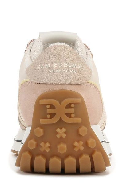 Shop Sam Edelman Jayce Sneaker In Ivory/ Limestone/ Soft Rose