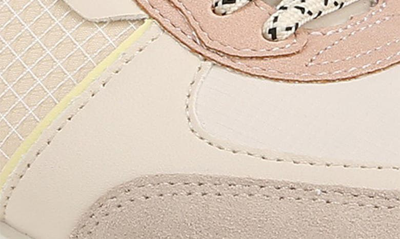 Shop Sam Edelman Jayce Sneaker In Ivory/ Limestone/ Soft Rose