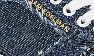 Shop Sam Edelman Layla Denim Sneaker In Blue Multi