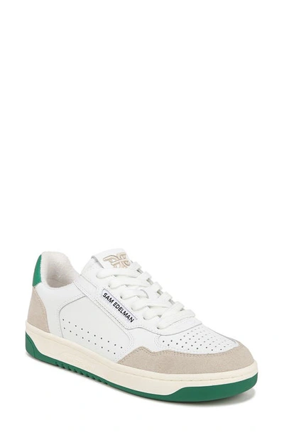 Shop Sam Edelman Harper Sneaker In White/ Botanical Green