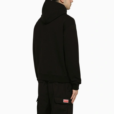 Shop Kenzo Black Sweatshirt Hoodie With Logo