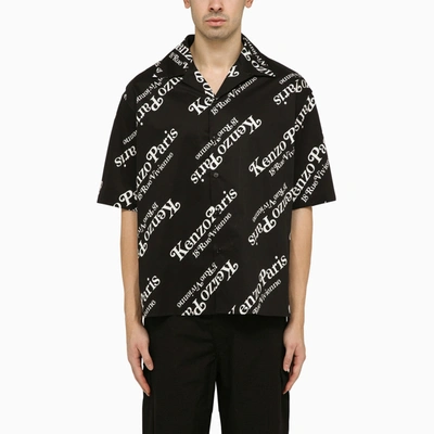 Shop Kenzo By Verdy Black Shirt With Allover Logo