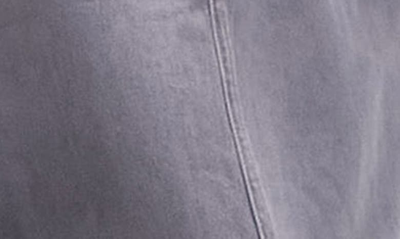 Shop Topshop Denim Midi Skirt In Grey