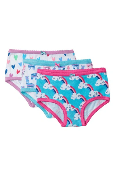 Shop Hatley Kids' Happy Prints 3-pack Assorted Hipster Briefs In White
