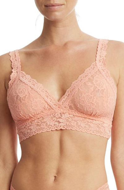 Shop Hanky Panky Signature Lace Bralette In Snapdragon Peach