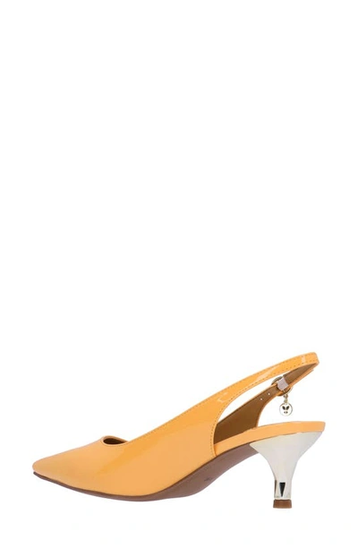 J. Reneé Ferryanne Slingback Pointed Toe Pump In Tangerine