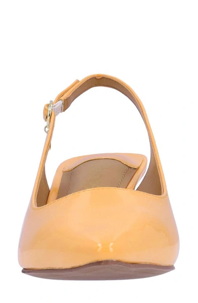 J. Reneé Ferryanne Slingback Pointed Toe Pump In Tangerine