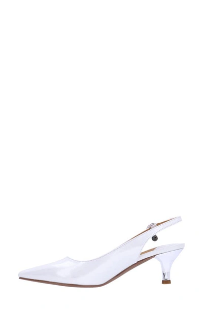 J. Reneé Ferryanne Slingback Pointed Toe Pump In White