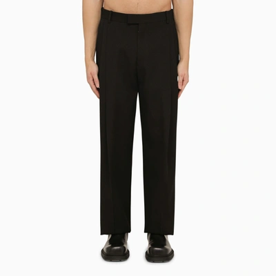 Shop Off-white Off White™ Black Virgin Wool Trousers