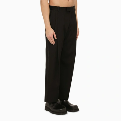 Shop Off-white Off White™ Black Virgin Wool Trousers
