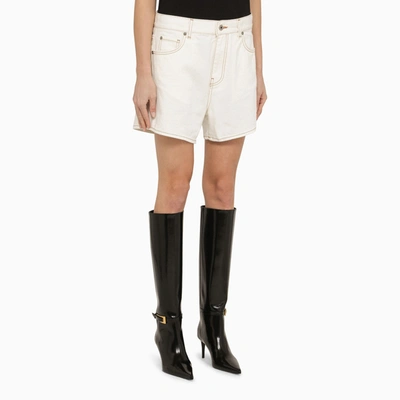 Shop Off-white Off White™ Vintage White Denim Shorts