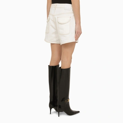 Shop Off-white Off White™ Vintage White Denim Shorts