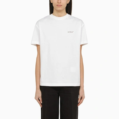 Shop Off-white Off White™ White T Shirt With Arrow X Ray Motif
