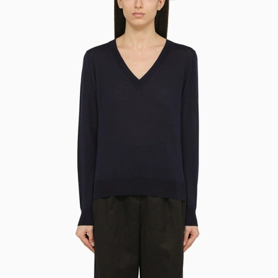 Shop P.a.r.o.s.h . Blue Wool And Cashmere Sweater