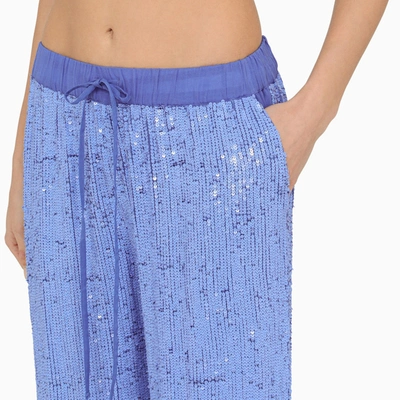 Shop P.a.r.o.s.h . Lavender Sequined Trousers