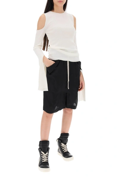 Shop Rick Owens Sweater With Cut Out Shoulders