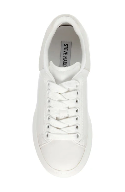 Shop Steve Madden Glacer Platform Sneaker In White