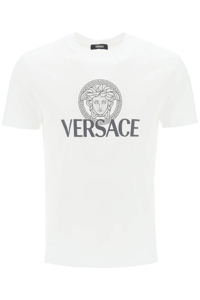 Shop Versace T Shirt With Medusa Print
