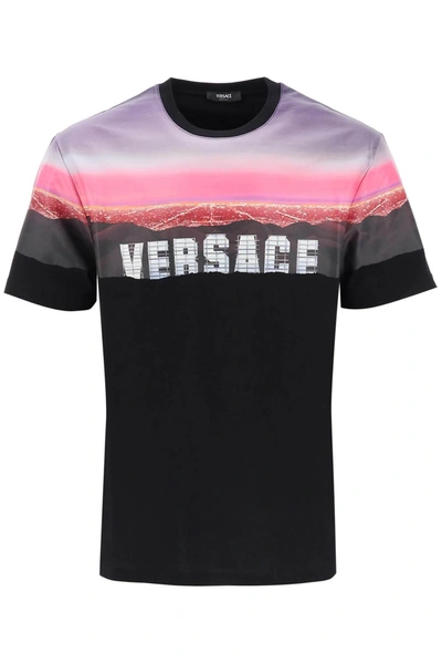 Shop Versace Hills T Shirt