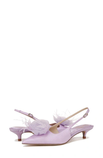 Shop Sam Edelman Faye Kitten Heel Slingback Pump In Orchid Blossom