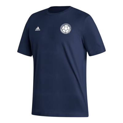 Shop Adidas Originals Adidas Navy Colombia National Team Crest T-shirt