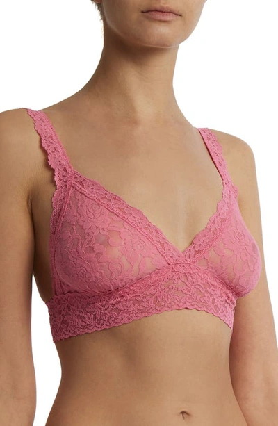 Shop Hanky Panky Signature Lace Bralette In Guava Pink