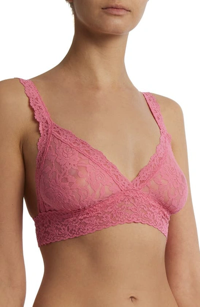 Hanky Panky Signature Lace Bralette In Guava Pink